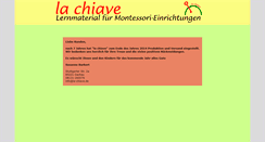 Desktop Screenshot of la-chiave.de