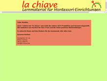 Tablet Screenshot of la-chiave.de